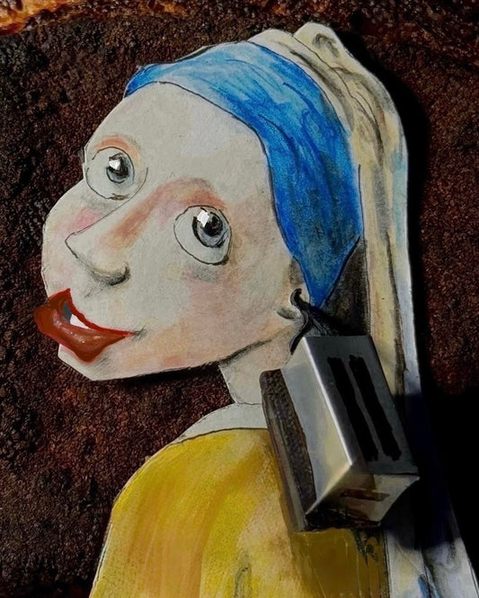 Girl with a Toaster Earring